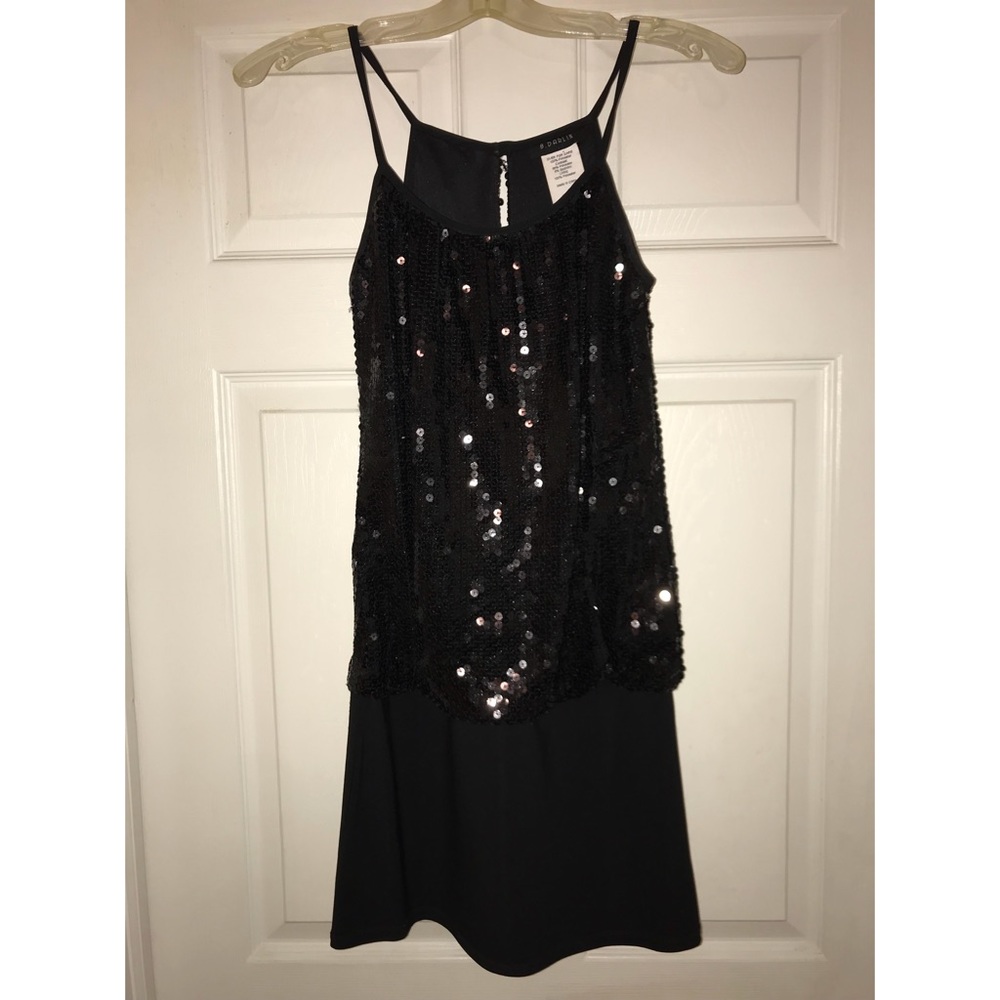 Black sequin dress